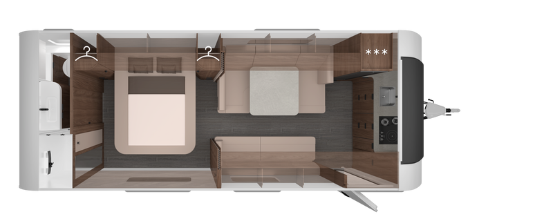 Knaus Nordwind 660 PXB (2027) — plattegrond