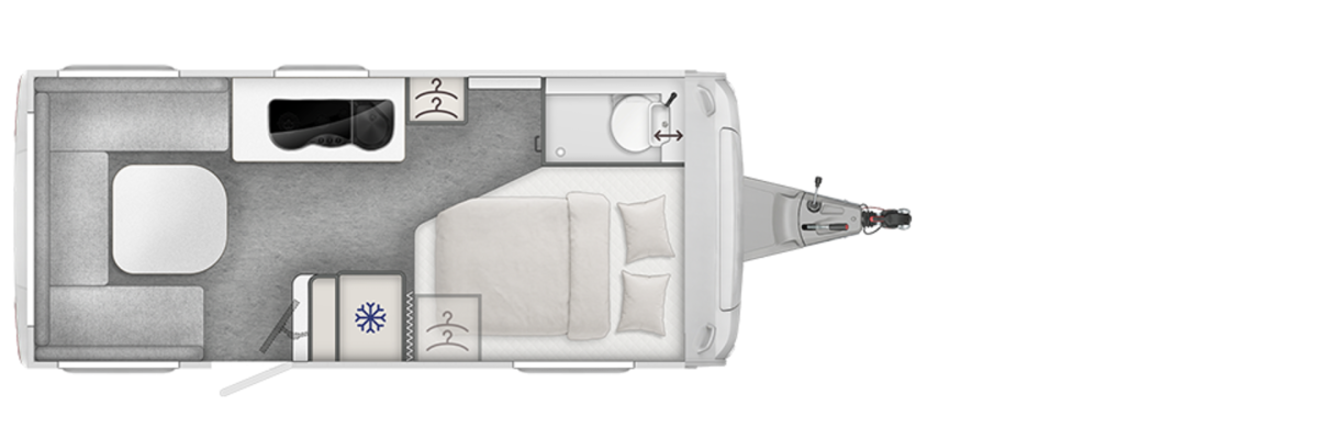 LMC Style Greyline Komfort 440 D (2027) — plattegrond